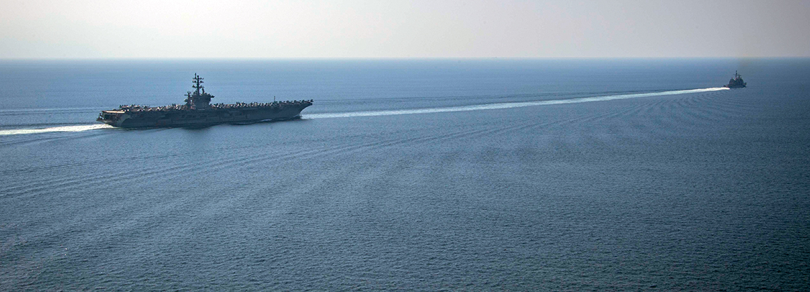 USS Dwight D. Eisenhower (CVN 69) and USS Philippine Sea (CG 58)